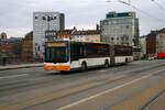 Mainzer Mobilität MAN Lions City G Wagen 760 am 12.02.24 in Mainz Hauptbahnhof