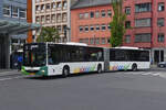 LP 7135, MAN Lion’s City, vom Tice biegt in den Busbahnhof von Esch Alzette ein.