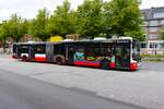 Hamburger Hochbahn MAN Lions City G Wagen 7725 am 13.07.25 in Wandsbek