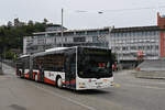 MAN Lions City 172, auf der Linie 4, fährt am 08.09.2025 zur Haltestelle beim Bahnhof Baden.