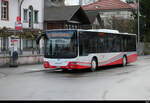 asm Oberaargau - MAN Lion`s City  Nr.58  BE  571458 unterwegs auf der Line 7 in Herzogenbuchsee am 01.03.2026