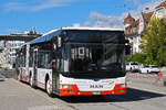 MAN Lions City 39 von Aare Seeland Mobil, auf der Linie 52, wartet am 15.09.2025 an der Haltestelle beim Bahnhof Solothurn.