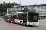MAN Lions City 307, auf der Linie 7, f�hrt am 08.09.2025 zur Haltestelle beim Bahnhof Baden.