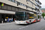 MAN Lions City 190, auf der Linie 1, f�hrt am 08.09.2025 zur Haltestelle beim Bahnhof Baden.