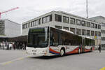 MAN Lions City 151, auf der Linie 4, f�hrt am 08.09.2025 zur Haltestelle beim Bahnhof Baden.