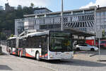 MAN Lions City 191, auf der Linie 1, f�hrt am 29.09.2025 zur Haltestelle beim Bahnhof Baden.