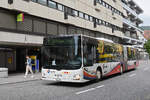 MAN Lions City 307, auf der Linie 7, f�hrt am 08.09.2026 zur Haltestelle beim Bahnhof Baden.