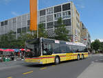MAN Lions City 138, auf der Linie 3, verl�sst am 04.08.2012 die Haltestelle beim Bahnhof Thun.