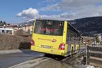 Mercedes-Benz Citaro Facelift von Deutschmann (IL-312MW) als Skibus Fulpmes Linie 5b in Fulpmes, Tschaffinis-Umgebung.