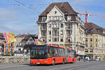 MAN Lions City von S�dbadenbus, auf der Linie 38, �berquert am 21.09.2026 die Mittlere Rheinbr�cke. Aufnahme Basel.