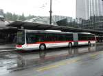 VBSG - MAN Lion`s City Bus Nr.280  SG 198280  bei den Haltestellen vor dem Bahnhof St.Gallen am 21.06.2009