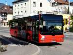 Stadtbus Radolfzell - MAN Lion`s City  KN:SW 567 bei den Bushaltestellen neben dem Bahnhof in Radolfzell am 31.08.2009