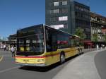 MAN Bus der STI mit der Betriebsnummer 131 fhrt am Bahnof Thun ein. Die Aufnahme stammt vom 18.05.2011. 