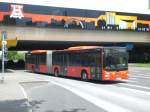MAN Niederflurbus 3. Generation (Lion's City auf der Linie SB16 nach Essen Hauptbahnhof an der Haltestelle Rathaus Essen.(3.7.2012)
 
