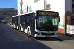 Stadtwerke Rüsselsheim MAN Lions City G am 12.04.25 am Bahnhof  