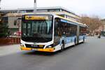 Mainzer Mobilität MAN Lions City Wagen 709 am 31.12.25 am Höfchen in der Innenstadt