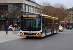Mainzer Mobilität MAN Lions City Wagen 711 am 31.12.25 am Höfchen in der Innenstadt