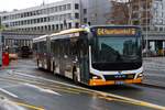 Mainzer Mobilität MAN Lions City Wagen 705 am 16.02.26 in Mainz Hauptbahnhof