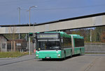 MAN Bus 758 steht als Tramersatz auf der Linie 14 im Einsatz. Hier fährt der Bus zur Haltestelle Kästeli. Die Aufnahme stammt vom 28.10.2016.