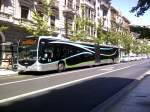 Mercedes-Benz CapaCity, Wagen 440, Haltestelle Gran Via, Granada (Spanien), 24.07.2014, Linie LAC (linea de alta capacidad)
Firma Transportes Rober

