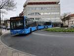Heuser Omnibusunternehmen Mercedes- Benz Capacity am 29.03.2023 in Hanau Freiheitsplatz