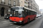 Serbien / Stadtbus Belgrad / City Bus Beograd: Mercedes-Benz Conecto - Wagen 148 der GSP Belgrad, aufgenommen im Januar 2016 in der Straße mit dem Namen  Kraljice Natalije  in der Innenstadt von Belgrad.