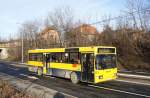 Serbien / Stadtbus Belgrad / City Bus Beograd: Mercedes-Benz O 405 - Wagen 204 der GSP Belgrad, aufgenommen im Januar 2016 in der Nähe der Haltestelle  Voždovac  in Belgrad.