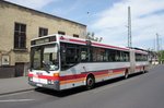 Bus Mainz: Mercedes-Benz O 405 G - Gelenkbus der Südwest Mobil GmbH (Rhein-Nahe-Bus / ORN), aufgenommen im Mai 2016 am Hauptbahnhof in Mainz.