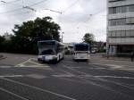 Ein Mercedes Benz O405 und ein Citaro in Heidelberg am 22.07.11