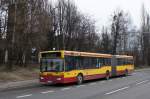 Polen / Stadtbus Lodz: Mercedes-Benz O 405 GN - Wagen 2852, aufgenommen im März 2015 an der Haltestelle  Rzgowska - Dachowa  in Lodz.