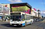 Rumänien / Bus Arad: Mercedes-Benz O 405 N (ehemals EVAG Essen) der Compania de Transport Public SA Arad (CTP Arad SA), aufgenommen im März 2017 im Stadtgebiet von Arad.