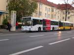 Mercedes-Benz O 405 N (Niederflur-Stadtversion) auf der Linie 283 nach Lankwitz Mozartstraße am S-Bahnhof Lankwitz.