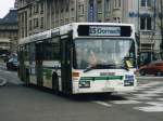 Die 7 O 405 N waren die erste Niederflurbusse in Mulhouse. Hier Wagen 504 am 04/02/02.