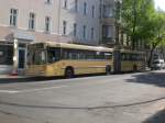 Mercedes-Benz O 405 N (Niederflur-Stadtversion) als SEV fr die Straenbahnlinie M13 zwischen der Haltestelle Weiensee Gustav-Adolf-Strae und der Haltestelle Wedding Virchow-Klinikum.