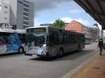 Mercedes-Benz O 405 N (Niederflur-Stadtversion) auf der Linie 1 nach Bahnhof am ZOB.