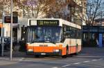 BSU, Solothurn Nr. 63/SO 21'979 Mercedes am 18. November 2009 im Einsatz auf der RBS-Linie 38 beim Bahnhof Schnbhl.