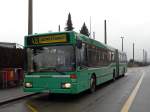 Mercedes Bus 731 auf der neuen Buslinie 48 an der Haltestelle Rankstrasse.