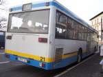 Mercedes O405N Nr. 21 fährt als Linie 57 ins Lutherviertel (Charlottenstraße)