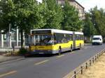 Mercedes-Benz O 405 N (Niederflur-Stadtversion) als SEV für die U-Bahnlinie 2 zwischen S+U Bahnhof Pankow und U-Bahnhof Senefelder Platz.