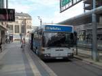 Infobus der CVAG steht am 28.05.2011 an der Chemnitzer Zentralhaltestelle.
