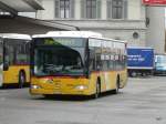 Postauto - Mercedes Citaro AG 345738 unterwegs auf Dienstfahrt bei den Bushaltestellen vor dem Bahnhof Brugg am 24.10.2013