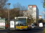 Bus B-V 1254 der BVG, Baujahr 2002, auf der Linie 396 nach Berlin Karlshorst. Hier an der Haltestelle Mellenseestraße. 26.11.2013