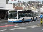 VBL - Mercedes Citaro  Nr.129  LU  15014 unterwegs auf der Linie 20 in Luzern am 03.01.2014