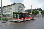 Zurzeit verkehrt auf den BGU Schülerkursen in Solothurn der einzige BGU Citaro I Dreiachser (Nr. 15), Solothurn, 02.07.2014.