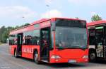 Frisch mit neuer Werbung versehen wurde dieser Citaro I am 28.07.2014 auf dem Betriebshof der Cottbusverkehr aufgenommen.