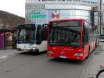 RNV und DB Rhein Neckar Bus Mercedes Benz Citaro C1 G am 12.12.14 in Heidelberg