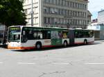 BSU - Mercedes Citaro Gelenkbus Nr.50 SO 155950 eingeteilt auf der Linie 1 in Solothurn am 05.07.2008