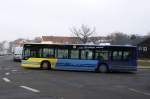 Stadtbus Gotha: Mercedes-Benz Citaro des Omnibusbetriebes Wolfgang Steinbrück (Lackierung: Groeger Reisen aus Hattingen/Ruhr), aufgenommen im März 2016 am Zentralen Omnibusbahnhof in Gotha.