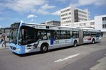 Stadtbus Ulm / Stadtbus Neu-Ulm / DING - Donau-Iller-Nahverkehrsverbund GmbH: Mercedes-Benz Citaro G von Schwaben Mobil Nahverkehr Service GmbH - Wagen 121, aufgenommen im Juni 2016 am Hauptbahnhof in