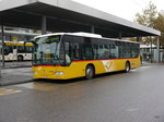 Postauto - Mercedes Citaro SH 9816 unterwegs auf der Linie 634 in Schaffhausen bei den Bushaltestellen beim Bahnhof am 25.10.2016